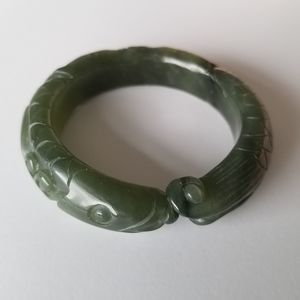 Hetian Jade Carved Bangle